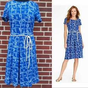 Talbots Nautical Rope Print Dress
